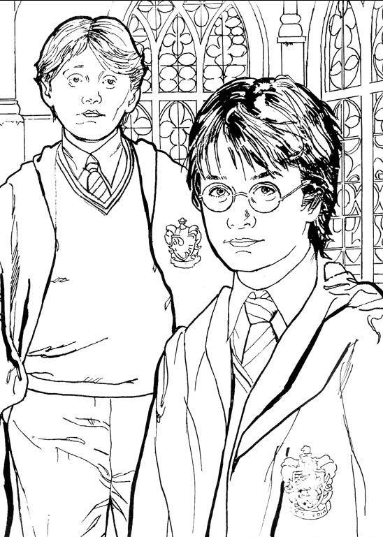 Plansa de colorat cu Harry Potter 67 168